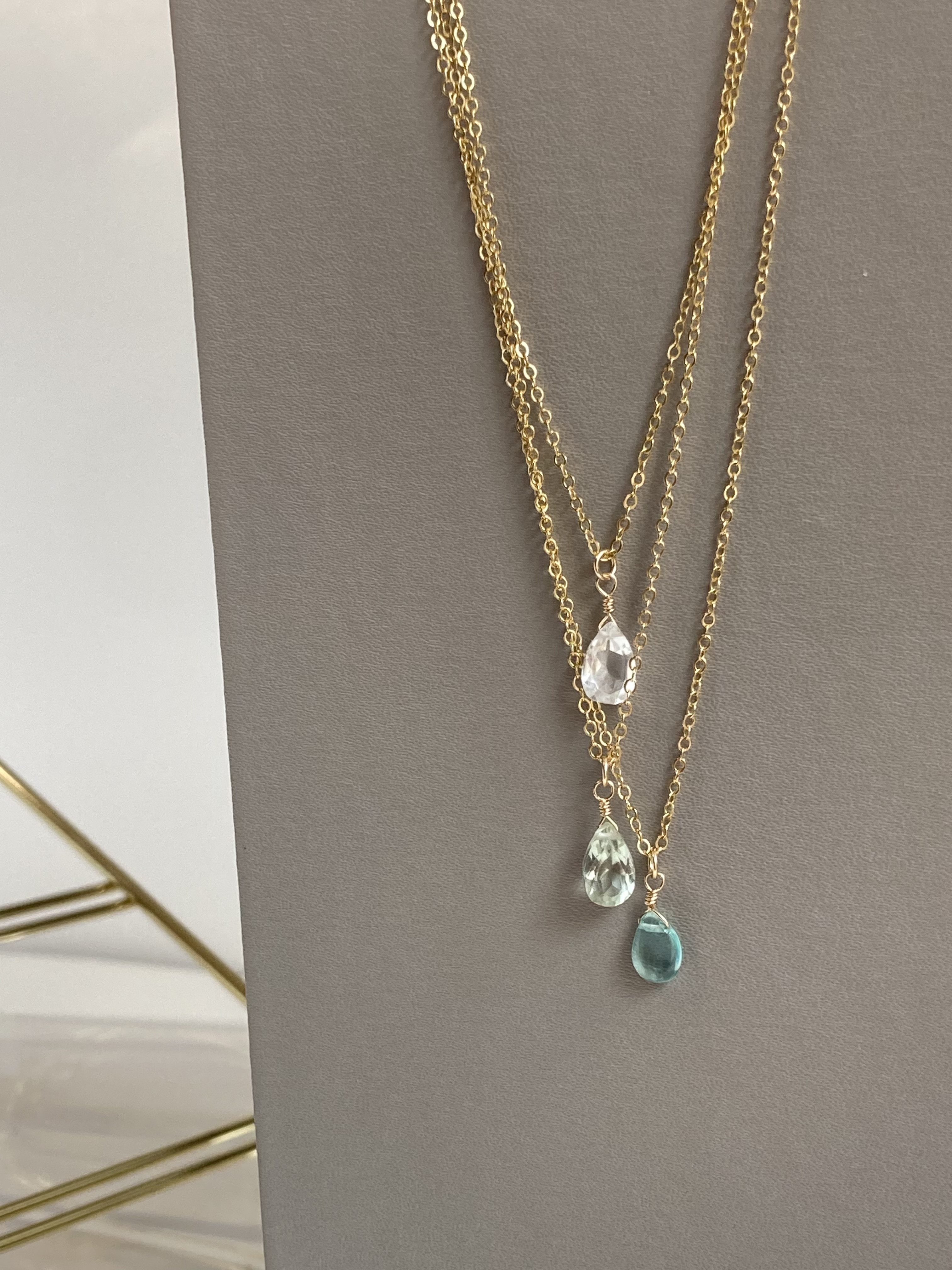 お得なセット 涼やかに波間に溶ける青 14kgfアクアブルーのアパタイトピアス、ネックレス ひんやりセット2025