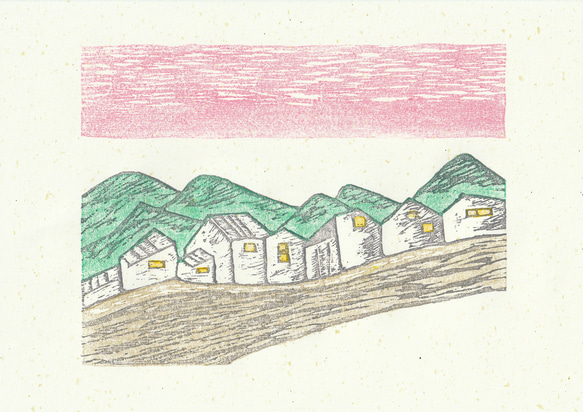 小さな額絵・里の風景/920 2枚目の画像