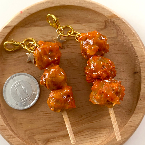 唐揚げ フェイクフード チャーム ミニチュア 食品サンプル 樹脂