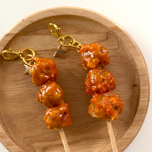 唐揚げ フェイクフード チャーム ミニチュア 食品サンプル 樹脂粘土