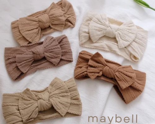 あみあみリボンベビーヘアバンド 雑貨・その他 maybell 通販 19346797