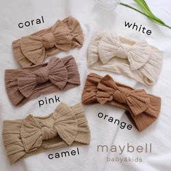 あみあみリボンベビーヘアバンド　 4枚目の画像