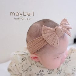 あみあみリボンベビーヘアバンド　 3枚目の画像