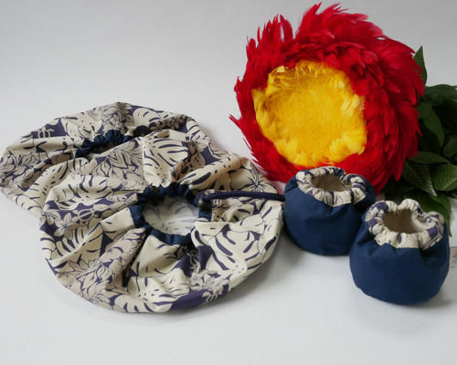 ウリウリケース ネイビー×アイボリー フラダンス 楽器ケース その他