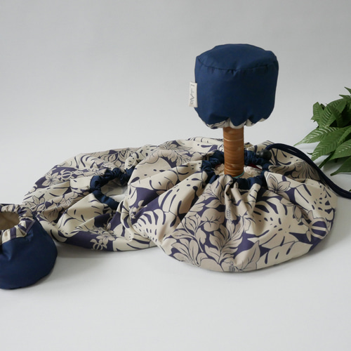 ウリウリケース ネイビー×アイボリー フラダンス 楽器ケース その他