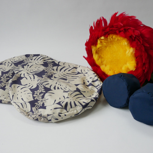 ウリウリケース ネイビー×アイボリー フラダンス 楽器ケース その他