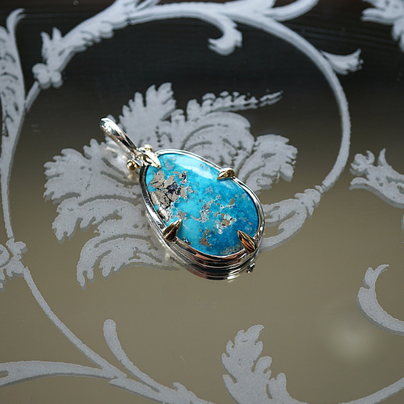 K18YGターコイズペンダントヘッド K18YGターコイズペンダントヘッド