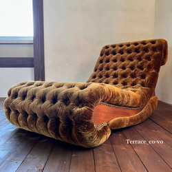 swing Back sofa -ECHIZEN velvet- ~ｽｳｨﾝｸﾞﾊﾞｯｸｿﾌｧ~ 2枚目の画像