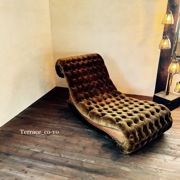 swing Back sofa -ECHIZEN velvet- ~ｽｳｨﾝｸﾞﾊﾞｯｸｿﾌｧ~ 1枚目の画像