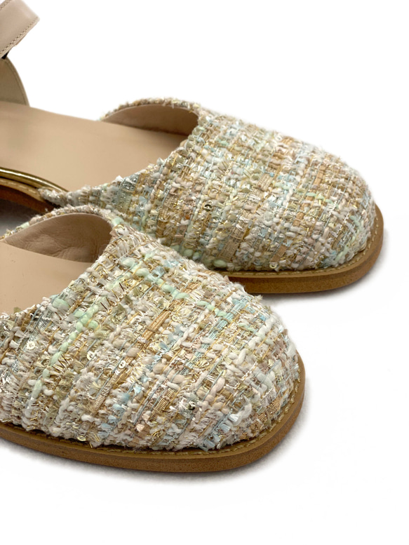 セパレートシューズ ベージュツィード XS20cm~LL25.5cm 4枚目の画像