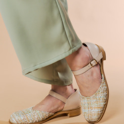 セパレートシューズ ベージュツィード XS20cm~LL25.5cm 3枚目の画像