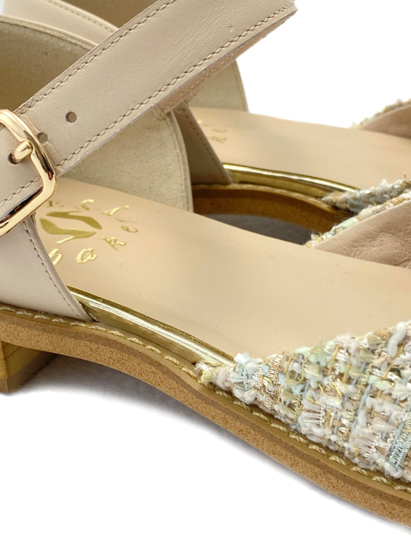 セパレートシューズ ベージュツィード XS20cm~LL25.5cm 5枚目の画像