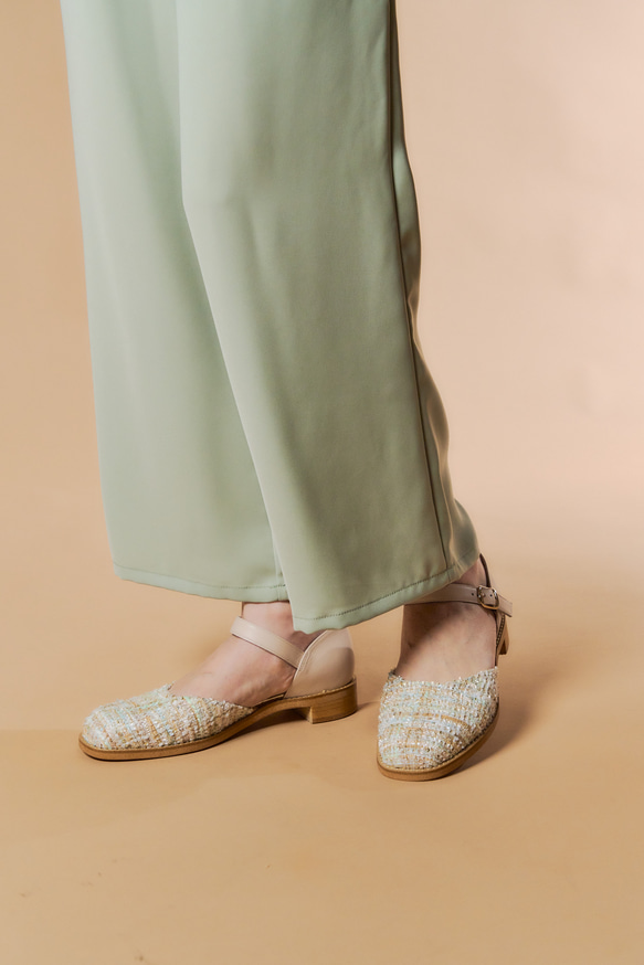 セパレートシューズ ベージュツィード XS20cm~LL25.5cm 2枚目の画像