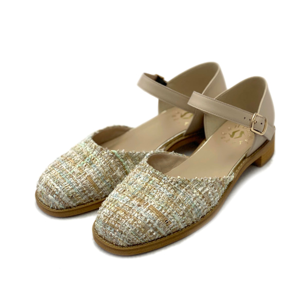 セパレートシューズ ベージュツィード XS20cm~LL25.5cm 8枚目の画像