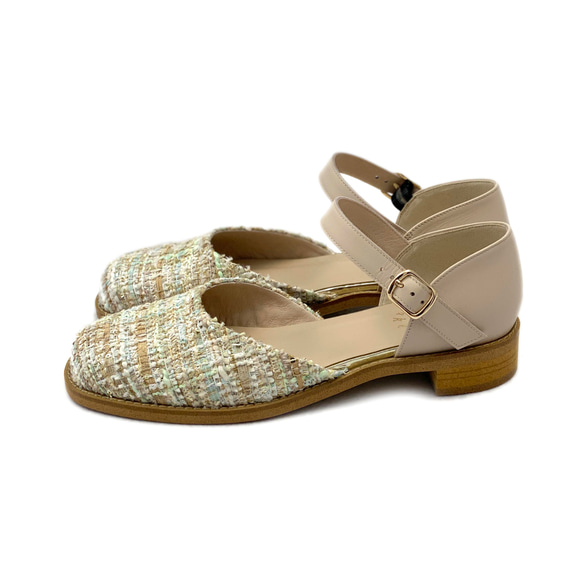 セパレートシューズ ベージュツィード XS20cm~LL25.5cm 1枚目の画像