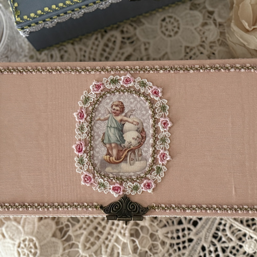 天使のカルトナージュボックス(ケースロック付き) その他インテリア