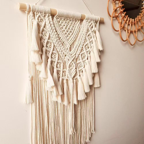 タペストリー 手編み おしゃれ 北欧 マクラメ 壁掛け タペストリー