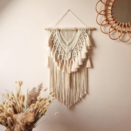 マクラメタペストリー 流木マクラメタペストリー #38 受注製作 タペストリー・壁掛け yuki