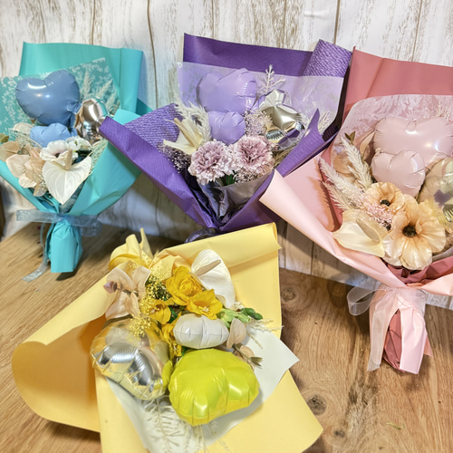 ☆バルーンブーケ☆花束 おしゃれ 誕生日 記念日 結婚祝い 推し活