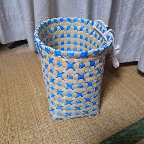 【べる】PPバンド　プラかご PPバンドかご(ベルト通しつきはけご 大)、収穫かご、プラカゴ