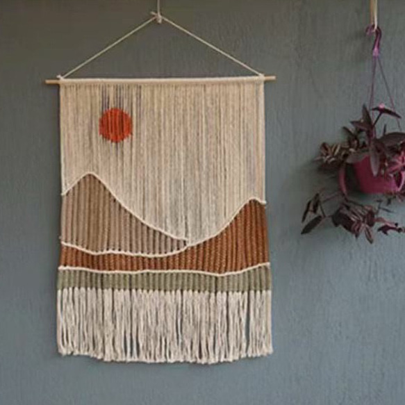 タペストリー 北欧 飾り 編み マクラメ マクラメタペストリー 韓国風