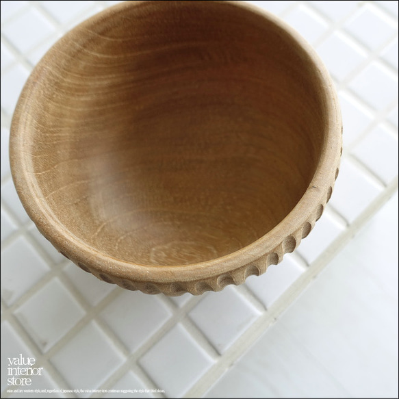 チーク無垢材 お椀/N11cm 小鉢 サラダボウル 丸小鉢 ご飯茶碗 飯碗 木製食器 木の食器 アウトドア食器 2枚目の画像