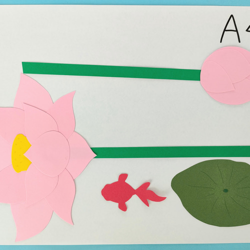夏の壁面飾り（蓮、睡蓮、金魚） 6月 7月 8月 その他アート muru