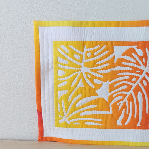 ハワイアンキルトタペストリー　生茶 楽天市場】ハワイアンキルト キット しつけ済み タペストリー 初心者