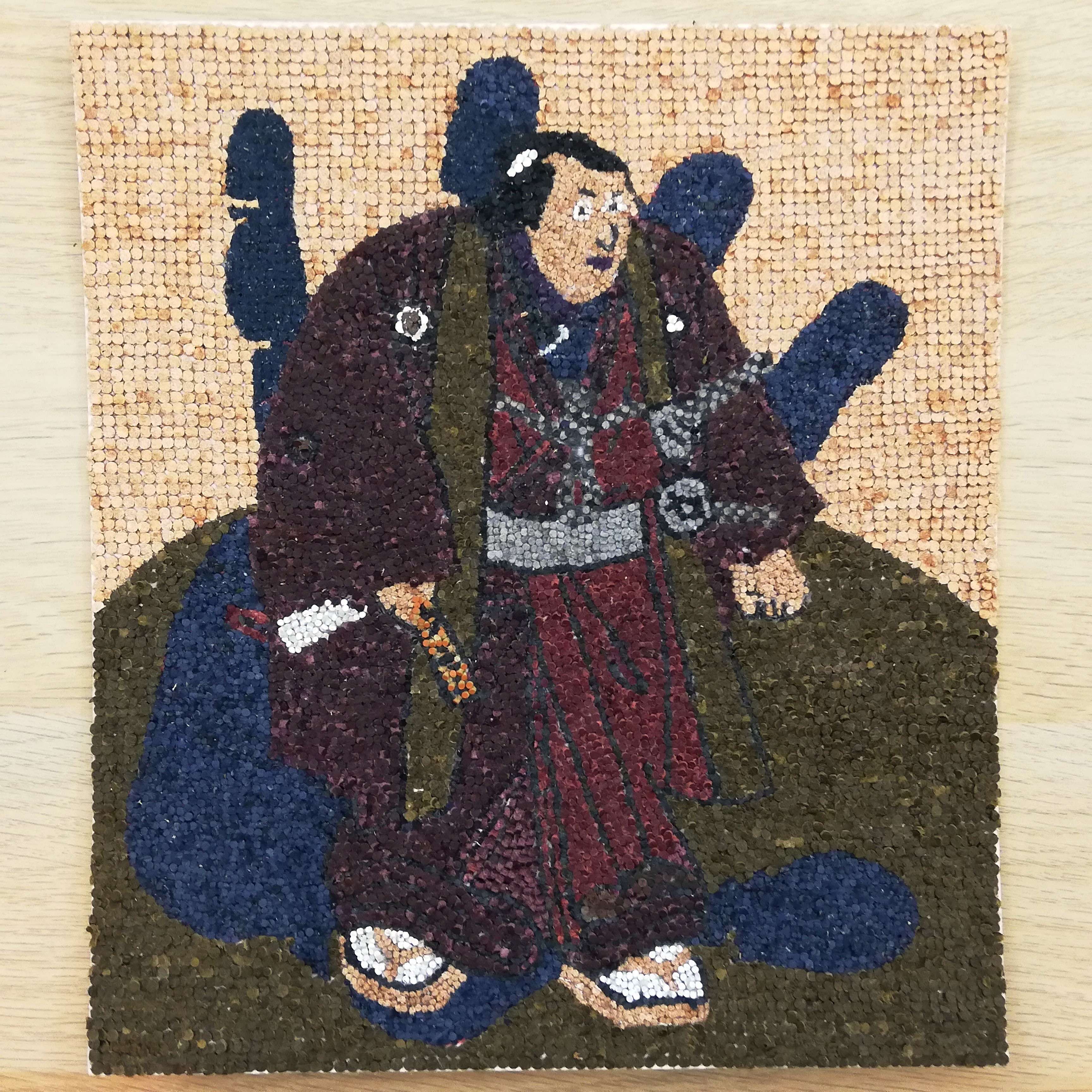 レザーアート貼り絵　～二代目横綱　綾川五郎次～　[cr_25_jc_0521_02]