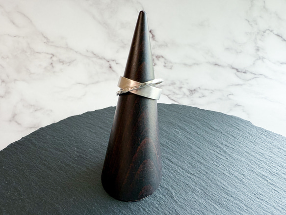 ｟silver｠クロスリング 5枚目の画像