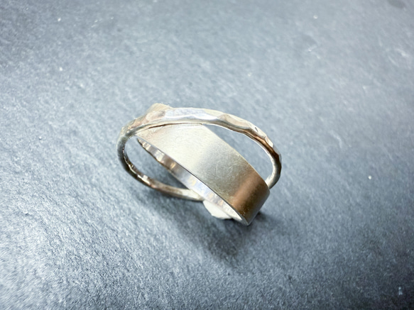 ｟silver｠クロスリング 1枚目の画像