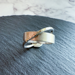 ｟silver｠クロスリング 2枚目の画像