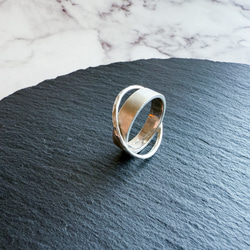 ｟silver｠クロスリング 4枚目の画像