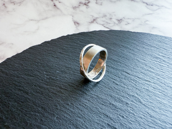 ｟silver｠クロスリング 4枚目の画像