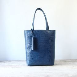 A4サイズしかくトートbag・ver2（ファスナー付き）☆彡ネイビー・お色