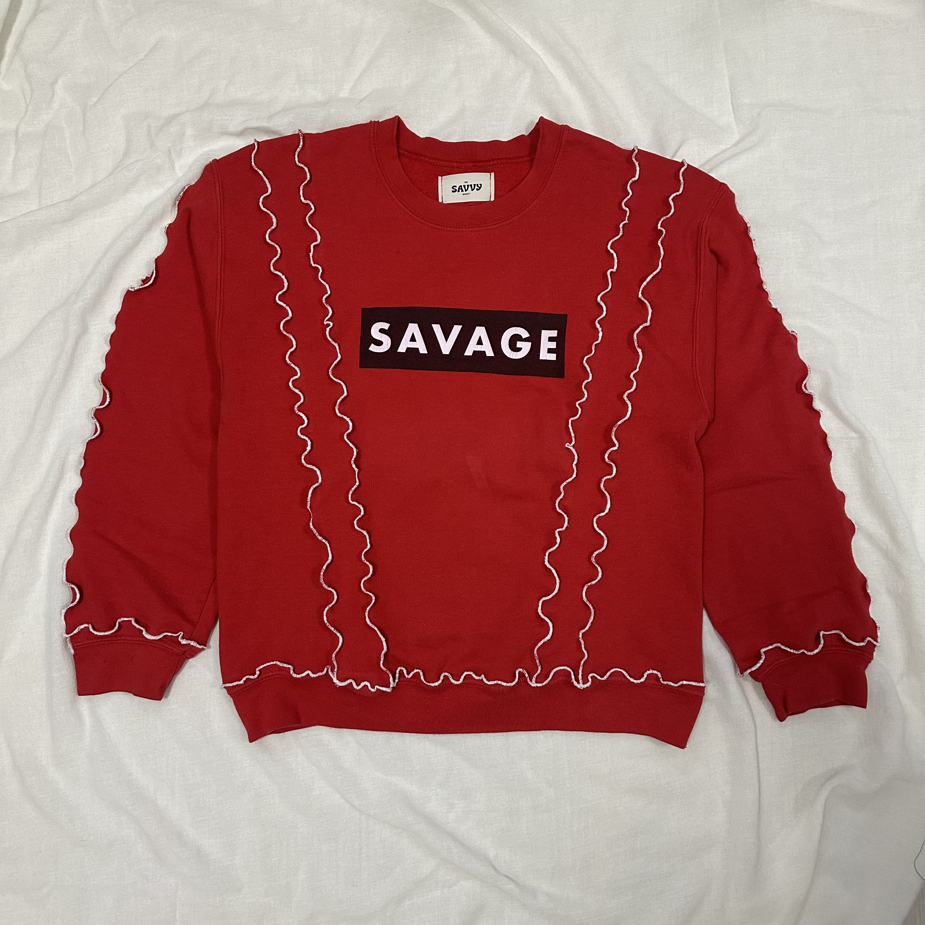 SAVAGEショルダーカットスウェット