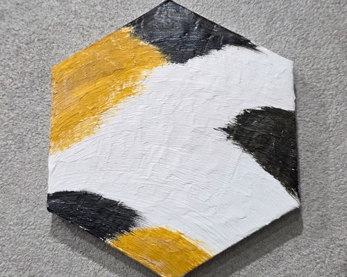 猫　現代アート　絵画　テクスチャーアート 365cat.art 浮世絵シリーズ2025 月岡芳年の『美術世界』という