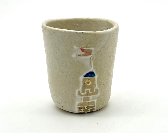 星貓王清酒杯，白色霧面 第4張的照片