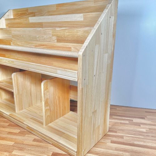 絵本棚　斜めカットタイプ　40日発送 絵本棚 斜めカットタイプ 40日発送 本棚・絵本棚・マガジンラック Kei