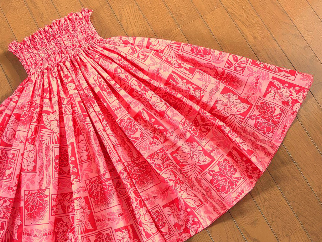 ★オーダー★花々★ピンク★パウスカート★（商品番号：MN-143）★