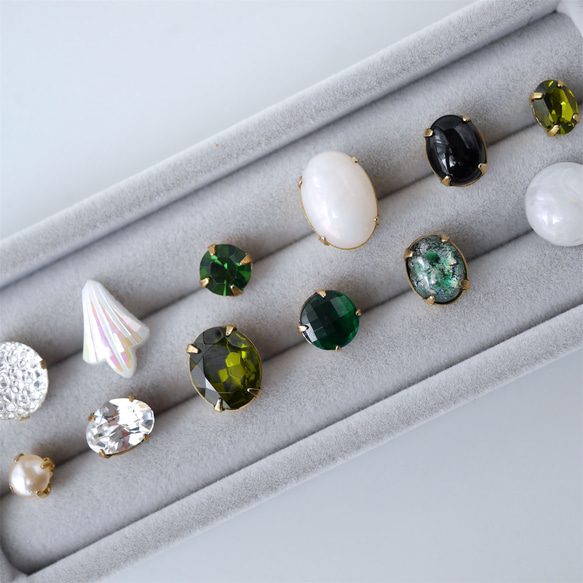 3点セット　ヴィンテージビジューのブローチ vb-b3s08s 2枚目の画像