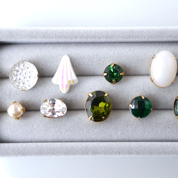 3点セット　ヴィンテージビジューのブローチ vb-b3s08s 12枚目の画像