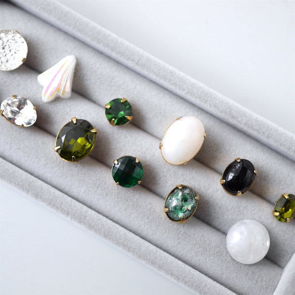 3点セット　ヴィンテージビジューのブローチ vb-b3s08s 1枚目の画像