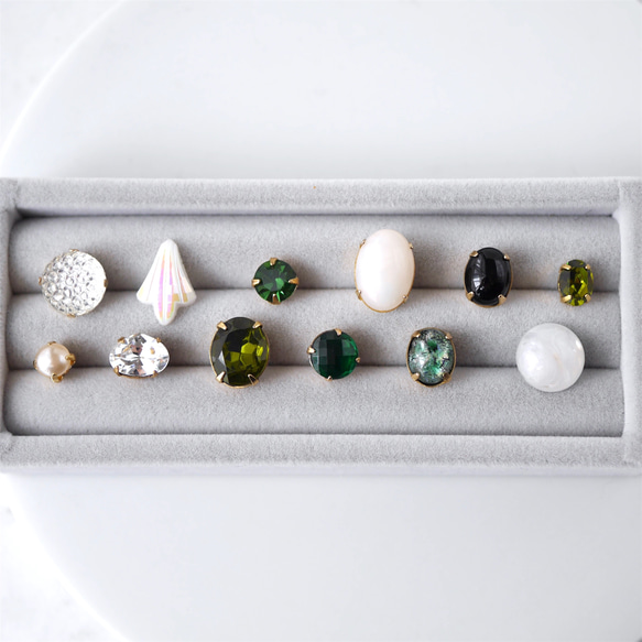 3点セット　ヴィンテージビジューのブローチ vb-b3s08s 10枚目の画像