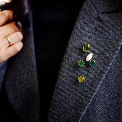 3点セット　ヴィンテージビジューのブローチ vb-b3s08s 14枚目の画像