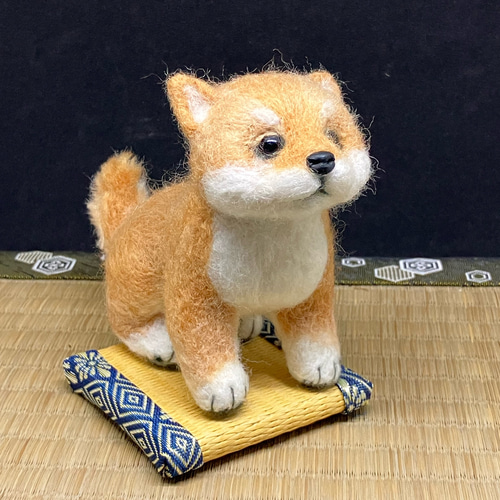 ◇お座り しば犬 子犬 羊毛フェルト 羊毛フェルト クマノッコ 通販