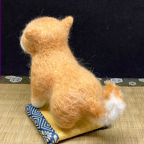 ◇お座り しば犬 子犬 羊毛フェルト 羊毛フェルト クマノッコ 通販