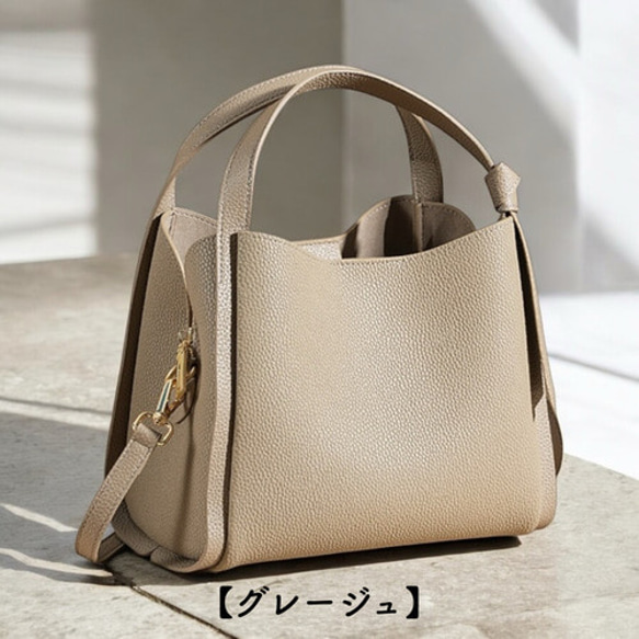 高級レザー使用 ハンドバッグ トートバッグ バッグ ショルダーバッグ レザーバッグ レザー 革 16枚目の画像