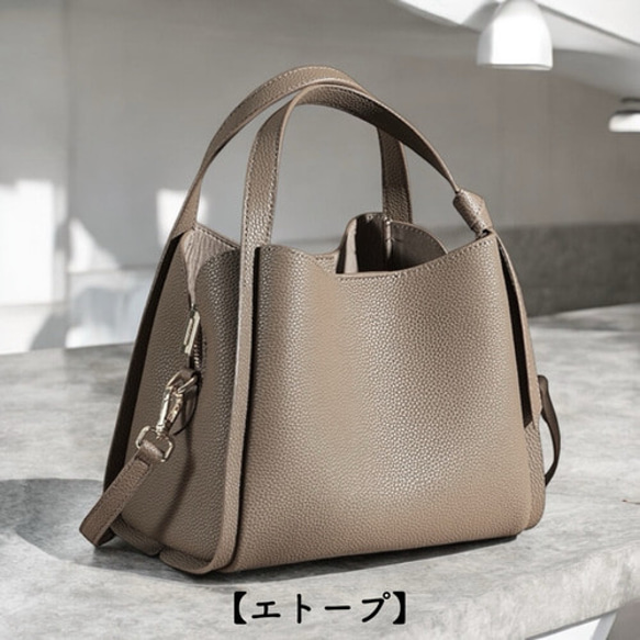 高級レザー使用 ハンドバッグ トートバッグ バッグ ショルダーバッグ レザーバッグ レザー 革 17枚目の画像