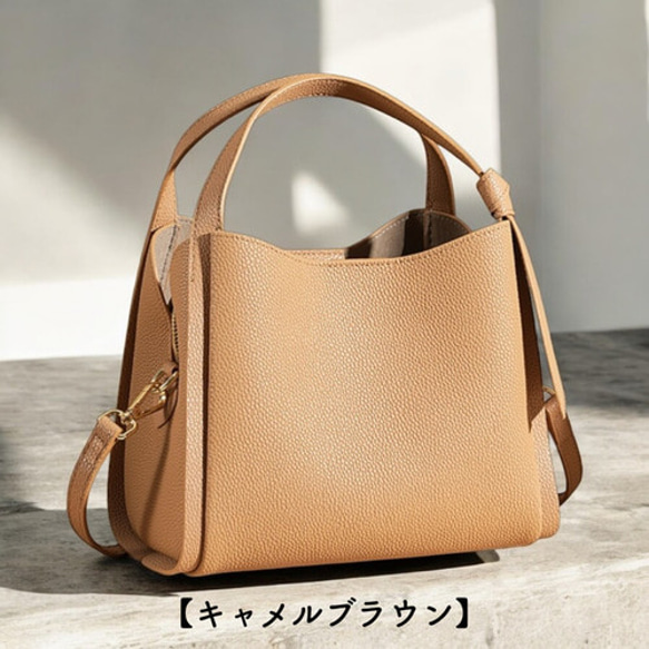 高級レザー使用 ハンドバッグ トートバッグ バッグ ショルダーバッグ レザーバッグ レザー 革 15枚目の画像